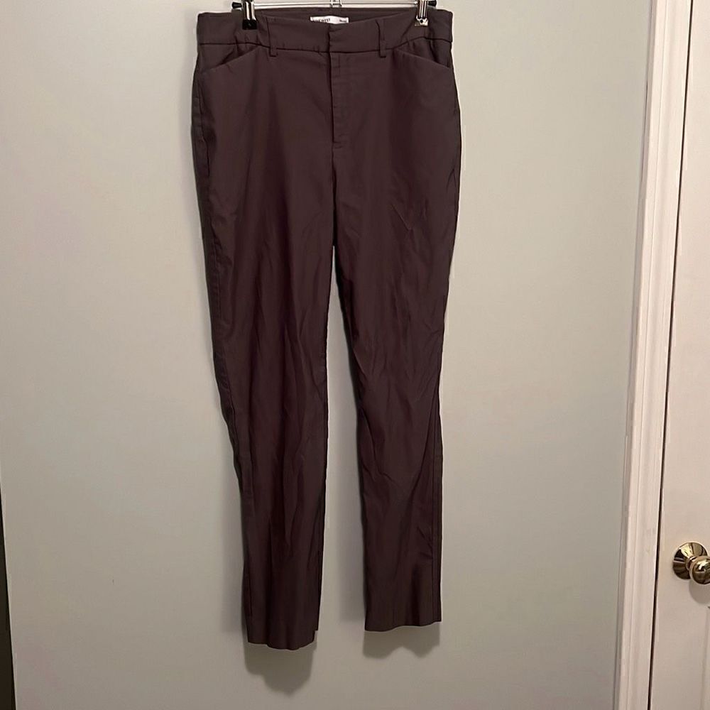 Nine West Women's Gray Classic Stretch Slim Trouser Ankle Pants
